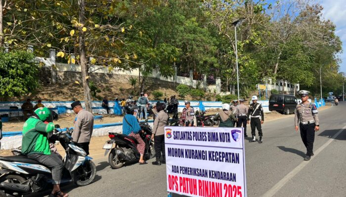 Operasi Patuh Rinjani Digelar 14–27 Juli 2025, Satlantas Polres Bima Kota Imbau Pengendara Tertib Berlalu Lintas