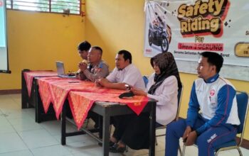 SMKN 2 Gerung Jadi Lokasi Edukasi Safety Riding Satlantas Lombok Barat
