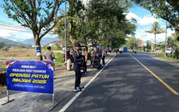 Kamseltibcar Lantas Diperkuat, Polres Lombok Barat Gelar Operasi di Kecamatan Gerung