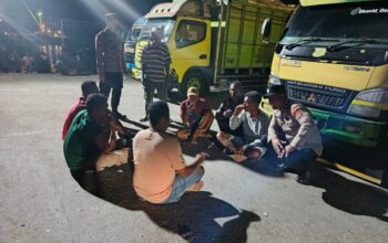 Personel Polsek Kawasan Pelabuhan Laut Bima Laksanakan Patroli Rutin, Sasar Buruh dan ABK di Area Pelabuhan