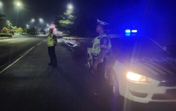Patroli Malam Polres Lombok Barat Menjaga Ketertiban dan Keamanan di Jalur Utama