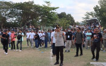 Kapolres Bima Kota Pimpin Pengamanan Final dan Penutupan Turnamen Sepak Bola Bupati Cup 2025