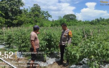 Polres Sumbawa Dukung Ketahanan Pangan Melalui Sambang Desa