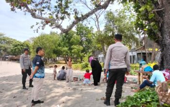 Polisi Sigap Berpatroli, Wisata Senggigi Lombok Barat Makin Nyaman