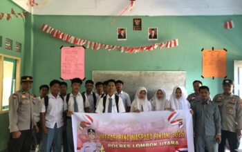 Sat Binmas Polres Lombok Utara Gelar Binluh di SMA Al-Ma’arif Darussalam Montong Fal dalam Rangka Ops Bina Waspada Rinjani 2025
