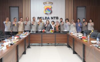 Polda NTB menerima kunjungan Tim Visitasi Nominator Male Award in Support of UN “HeForShe”