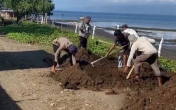 Sinergi Polisi dan Masyarakat, Pantai Dusun Sigi Bersih dan Tertata Berkat Gotong Royong