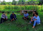 BHABINKAMTIBMAS DAN BABINSA DESA TAMEKAN, AJAK PETANI PERKUAT KETAHANAN PANGAN DAN KAMTIBMAS