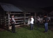 Apresiasi Warga Mengalir, Polisi Hadir di Tengah Sunyi Dini Hari Amankan Hewan Ternak