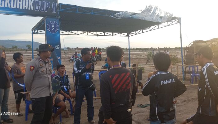 POLSEK POTO TANO LAKSANAKAN PENGAMANAN TURNAMEN SEPAK BOLA MINI “TENGKORAK CUP II” TAHUN 2025