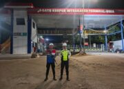 Unit Pam Obvit Sat Samapta Polres Bima Kota Laksanakan Pengamanan dan Patroli di Area PT Pertamina Patra Niaga Bima