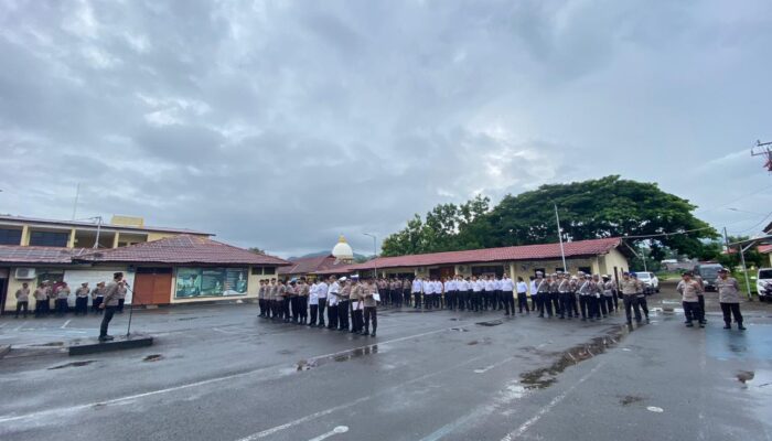 WAKA POLRES DOMPU BERIKAN PENGARAHAN DAN PENGENDALIAN UNTUK CEGAH PELANGGARAN PERSONEL PNPP