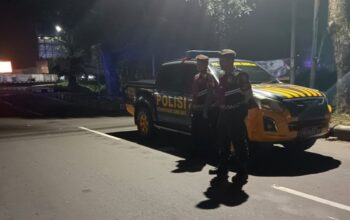 Antisipasi Kejahatan Malam, Sat Samapta Patroli ke Desa Rumak